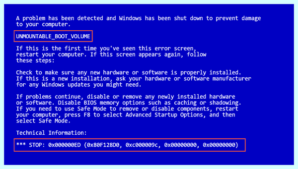 Все ошибки синего экрана смерти windows 10