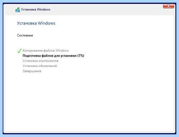 Выбранный диск имеет раздел gpt