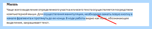 Выделить все в ворде