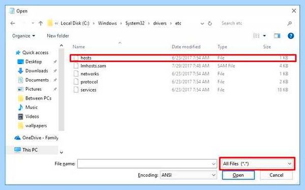 Где hosts windows 10