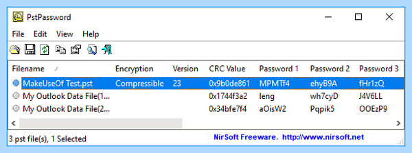 Где в outlook пароль
