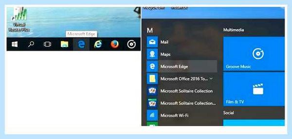 Где в windows 10 internet explorer