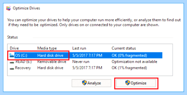 Где дефрагментация диска на windows 10