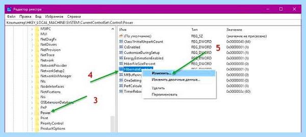 Где отключить гибернацию windows 10