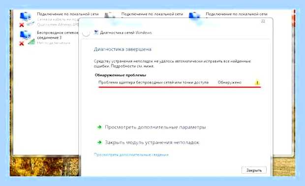 Беспроводная связь отключена