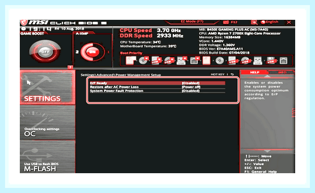 Биос msi настройка