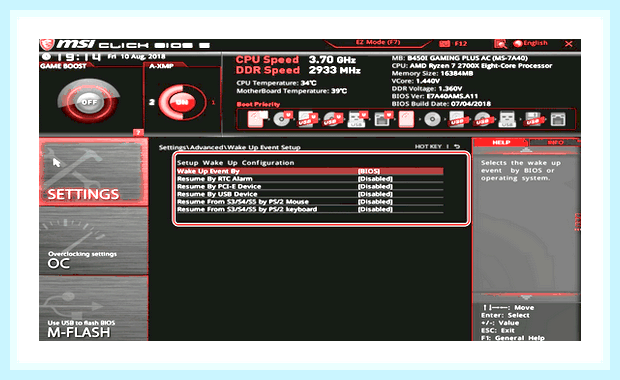 Биос msi настройка
