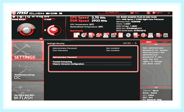 Биос msi настройка