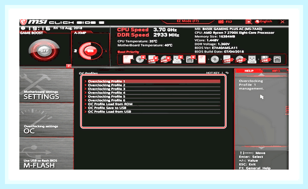 Биос msi настройка