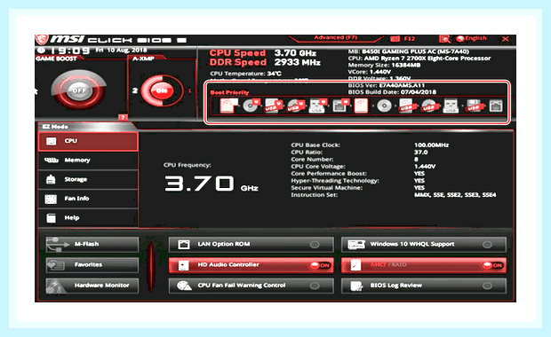 Биос msi настройка