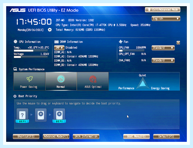 Биос uefi asus