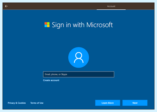 Windows 10 локальная учетная запись