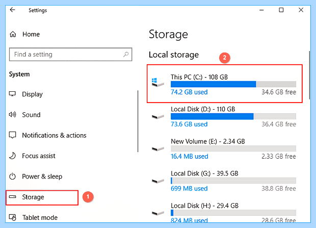 Windows 10 мало места на диске c (windows, маленький, место, диск) Windows 10 мало места на диске c