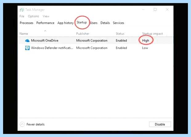 Windows 10 медленно загружается