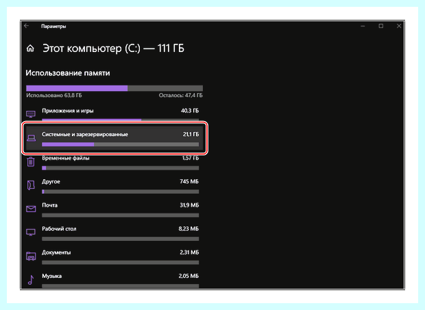 Windows 10 место на диске