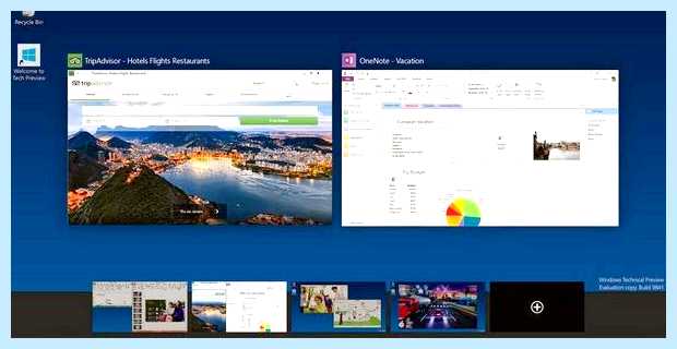 Windows 10 многозадачность