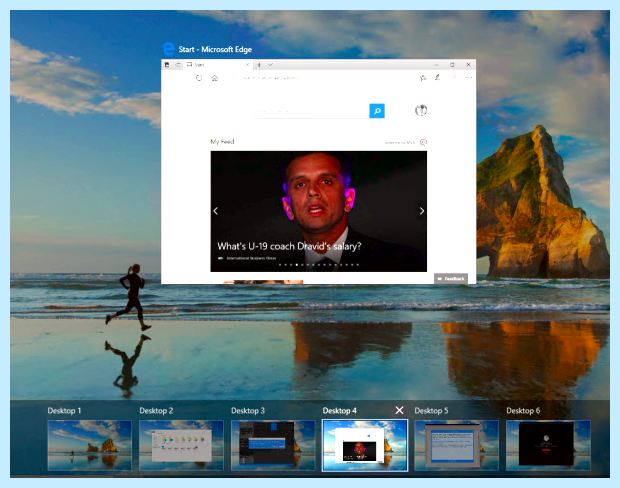 Windows 10 многозадачность