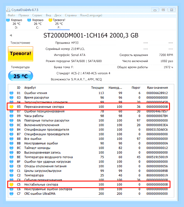 Битые сектора на диске () Битые сектора на диске