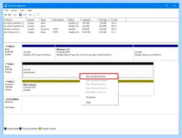 Windows 10 не видит второй жесткий диск