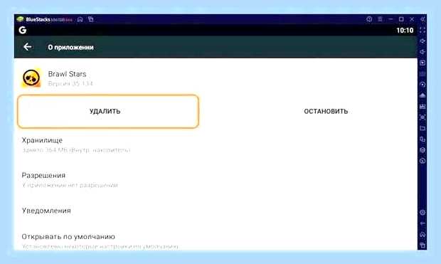 Блюстакс как удалить