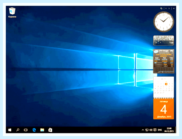 Боковая панель windows