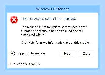 Брандмауэр windows 7 ошибка 0x80070422 () Брандмауэр windows 7 ошибка 0x80070422