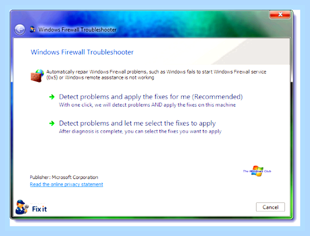 Брандмауэр windows не удалось