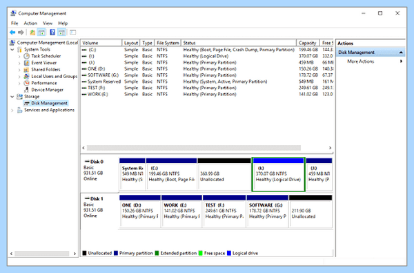 Диск менеджер windows 10