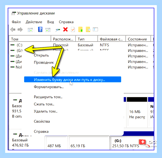 Буква диска windows 10