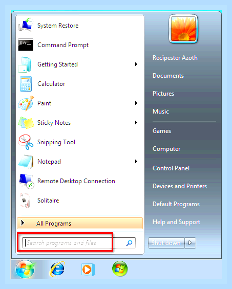 Быстрое завершение работы windows 7