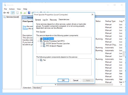Диспетчер печати windows 10 отключается (диспетчер, печать, windows, отключать, очереди печати) Диспетчер печати windows 10 отключается