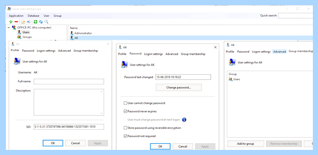 Windows 10 пользователи и группы