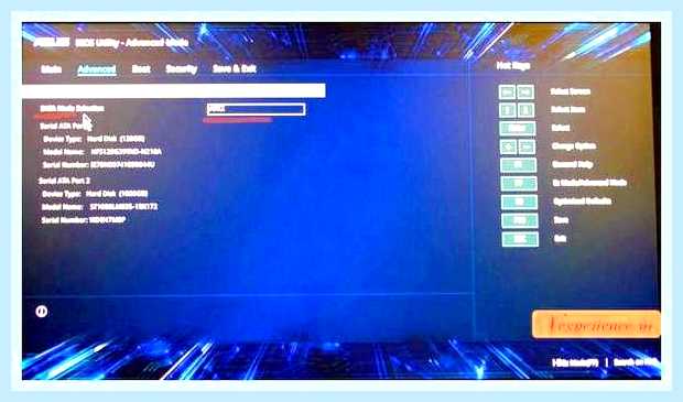 В boot priority нет жесткого диска () BIOS Advanced ->Sata Configuration -> Sata Mode Selection = AHCI