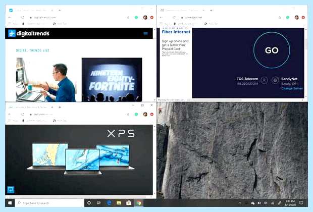 Windows 10 разделить экран