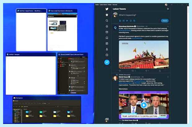 Windows 10 разделить экран