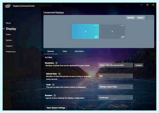 Windows 10 разрешение экрана