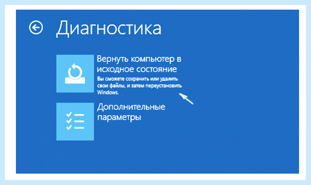 Windows 10 сброс к заводским
