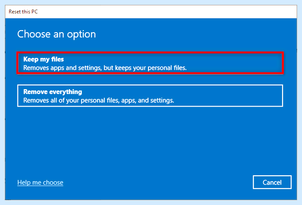 Windows 10 сброс на заводские настройки