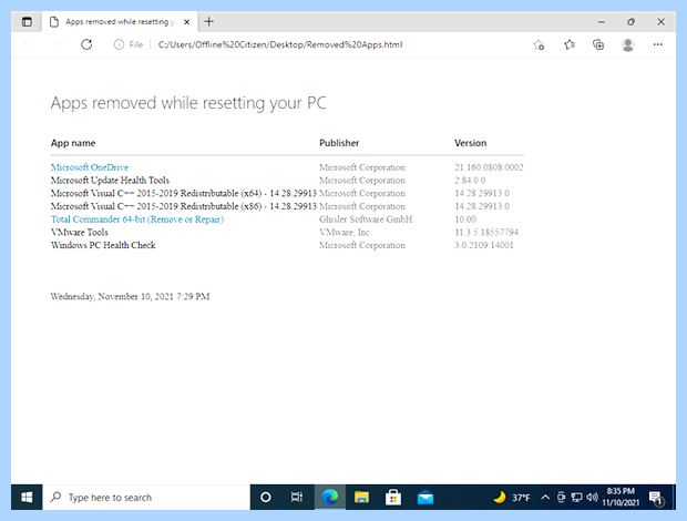 Windows 10 сброс на заводские настройки