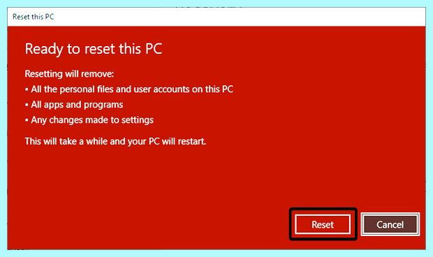 Windows 10 сброс на заводские настройки