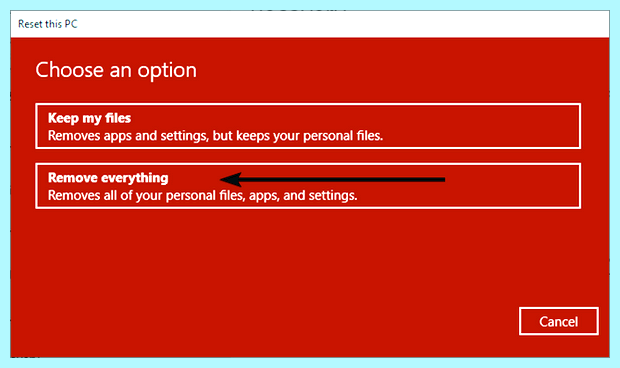 Windows 10 сброс на заводские настройки