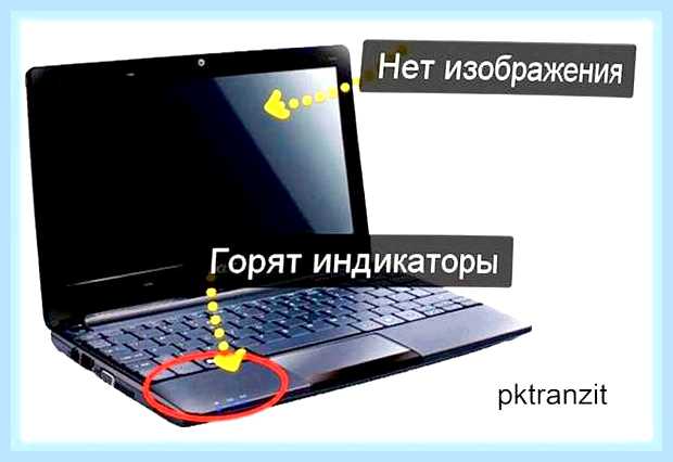 В ноутбуке не включается экран