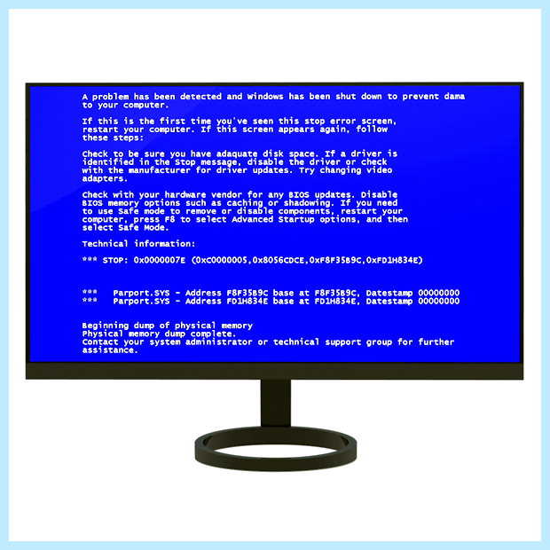 Windows 10 синий экран