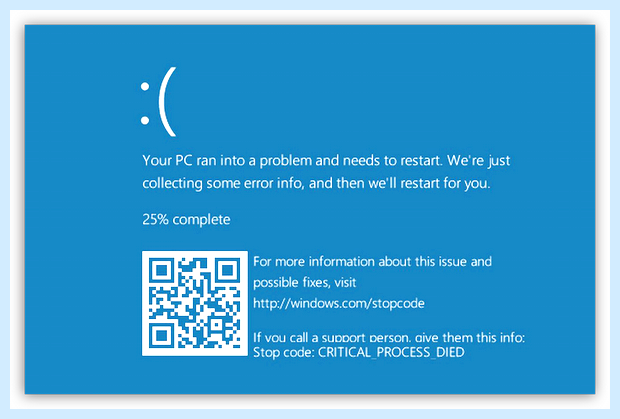 Windows 10 синий экран