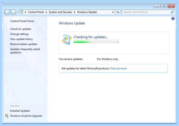 Долго обновляется windows 7