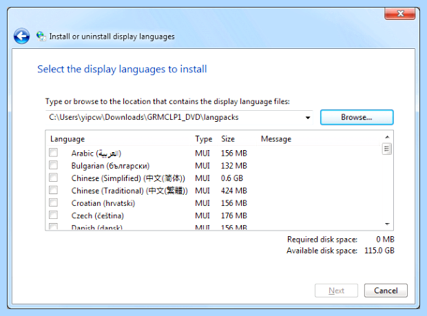 Windows 10 языковая панель