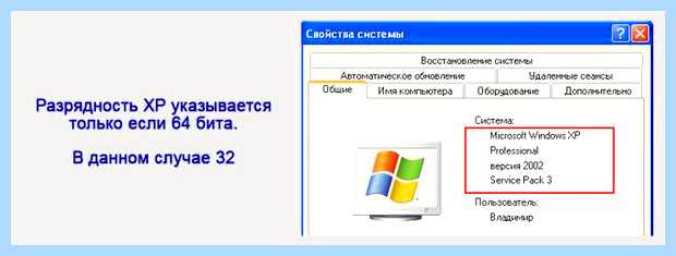 Windows 32 или 64 как узнать