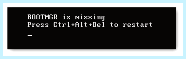 Windows 7 bootmgr is missing