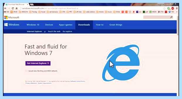 Windows 7 ie11