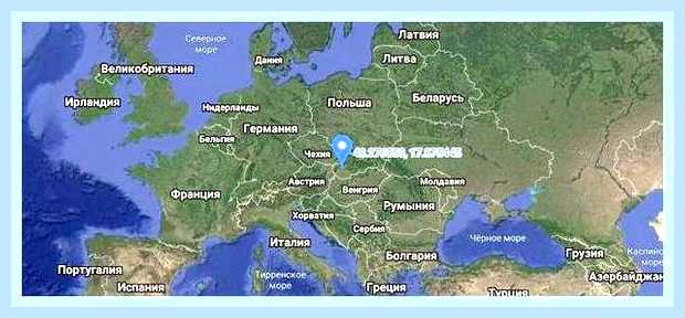 Ввести координаты на карте